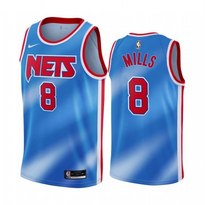 NikeBrooklyn Nets #8 Patty Mills Blue Youth NBA Swingman Classic Edition Jersey